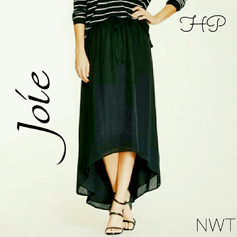 Joie Black High-Low Maxi Skirt